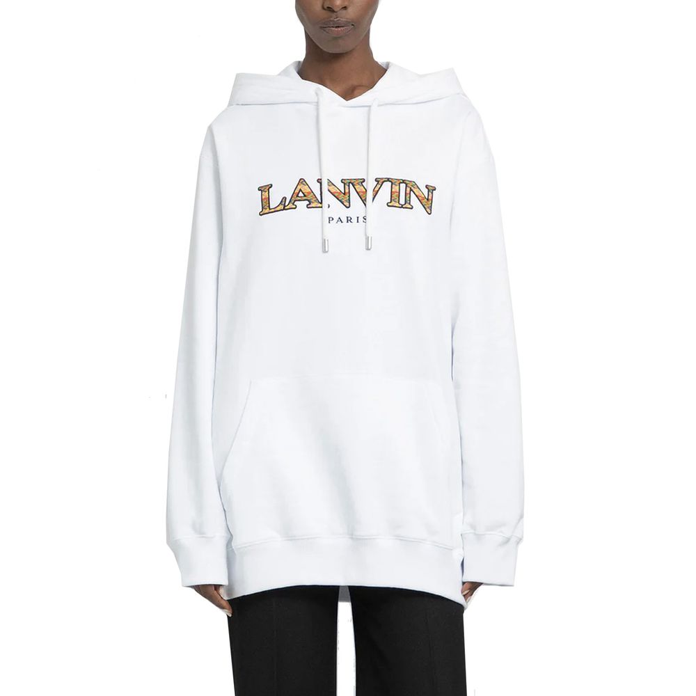 Lanvin Sweatshirt mit übergroßem Logo-Kapuzenpulli
