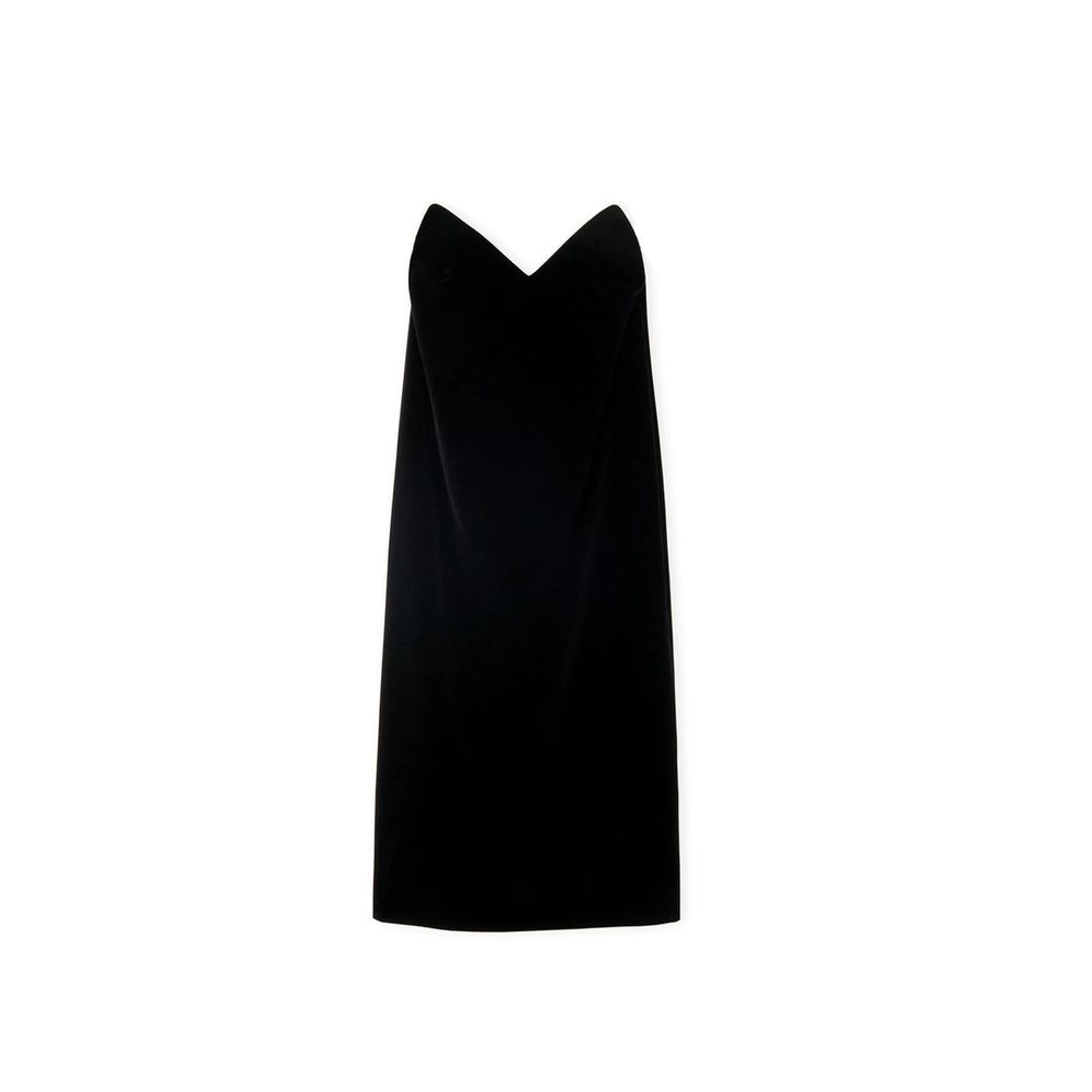 Loewe Bustier-Samtkleid