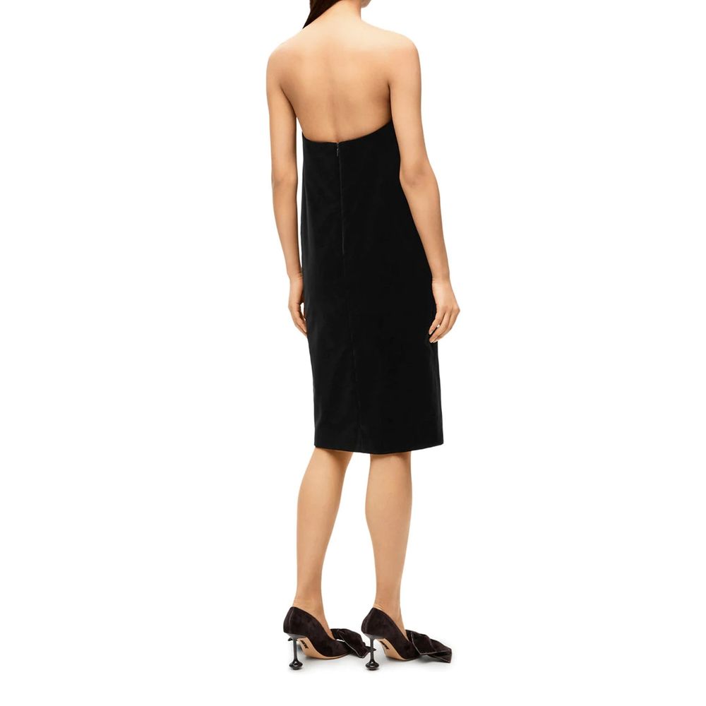 Loewe Bustier-Samtkleid
