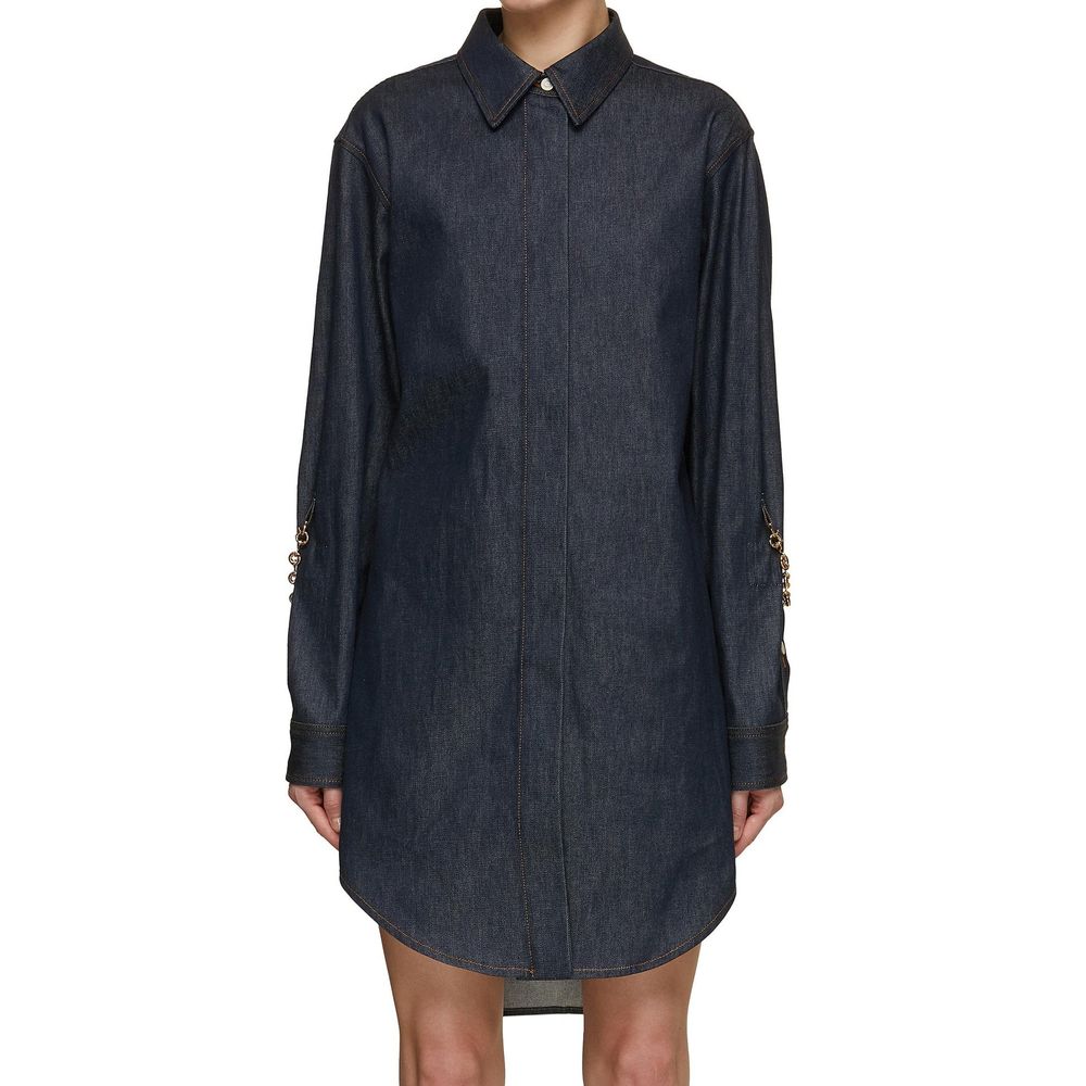 Loewe Denim-Kettenhemd-Kleid