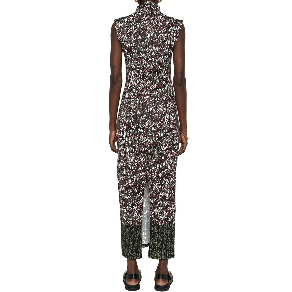 Loewe Langes Kleid mit Strickmuster