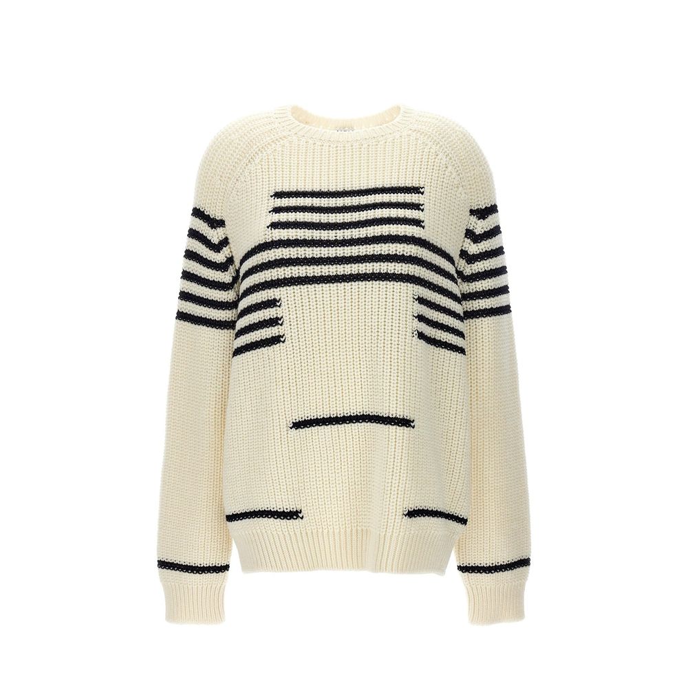 Loewe Gestreifter Pullover aus Wollmischung