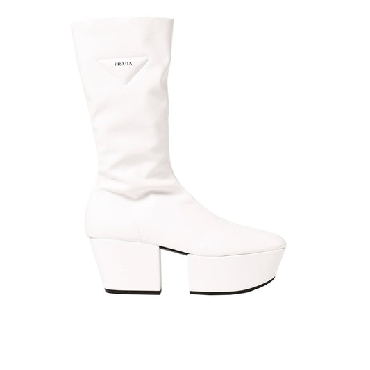 Prada Weiße Polyethylen-Stiefel