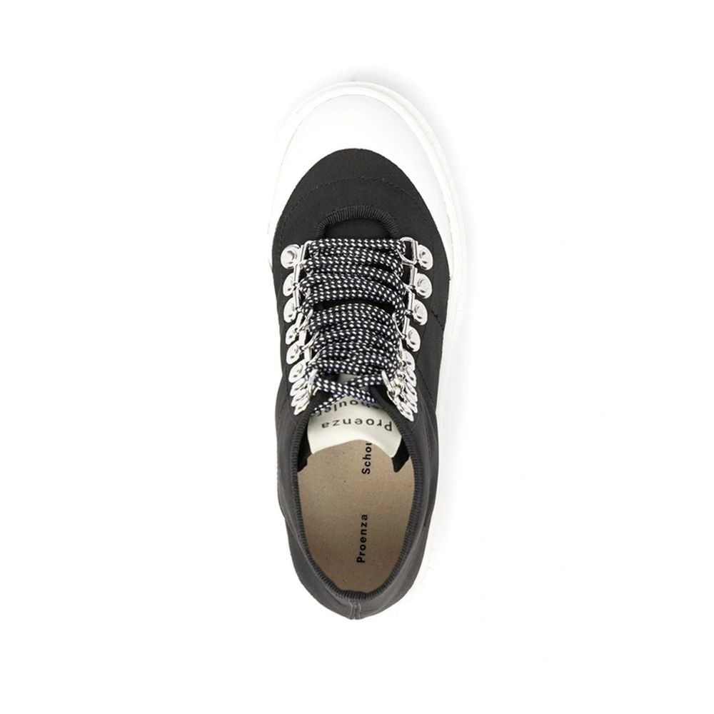 Proenza Schouler Schwarze Chunky Sneakers aus Canvas