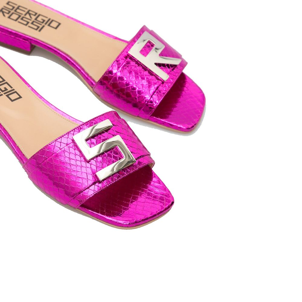 Sergio Rossi Sandalen aus mehrfarbigem Kalbsleder