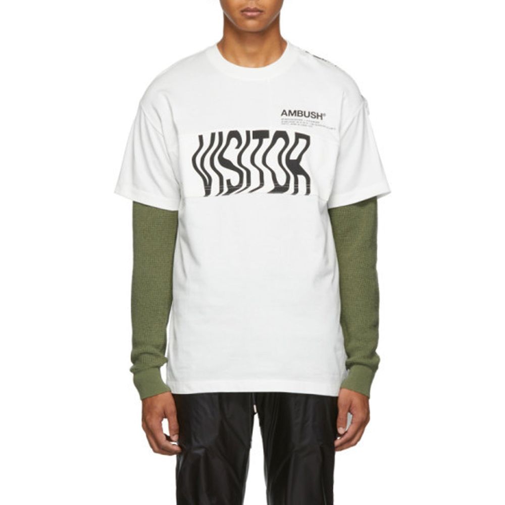 Ambush Weißes T-Shirt mit Umhang