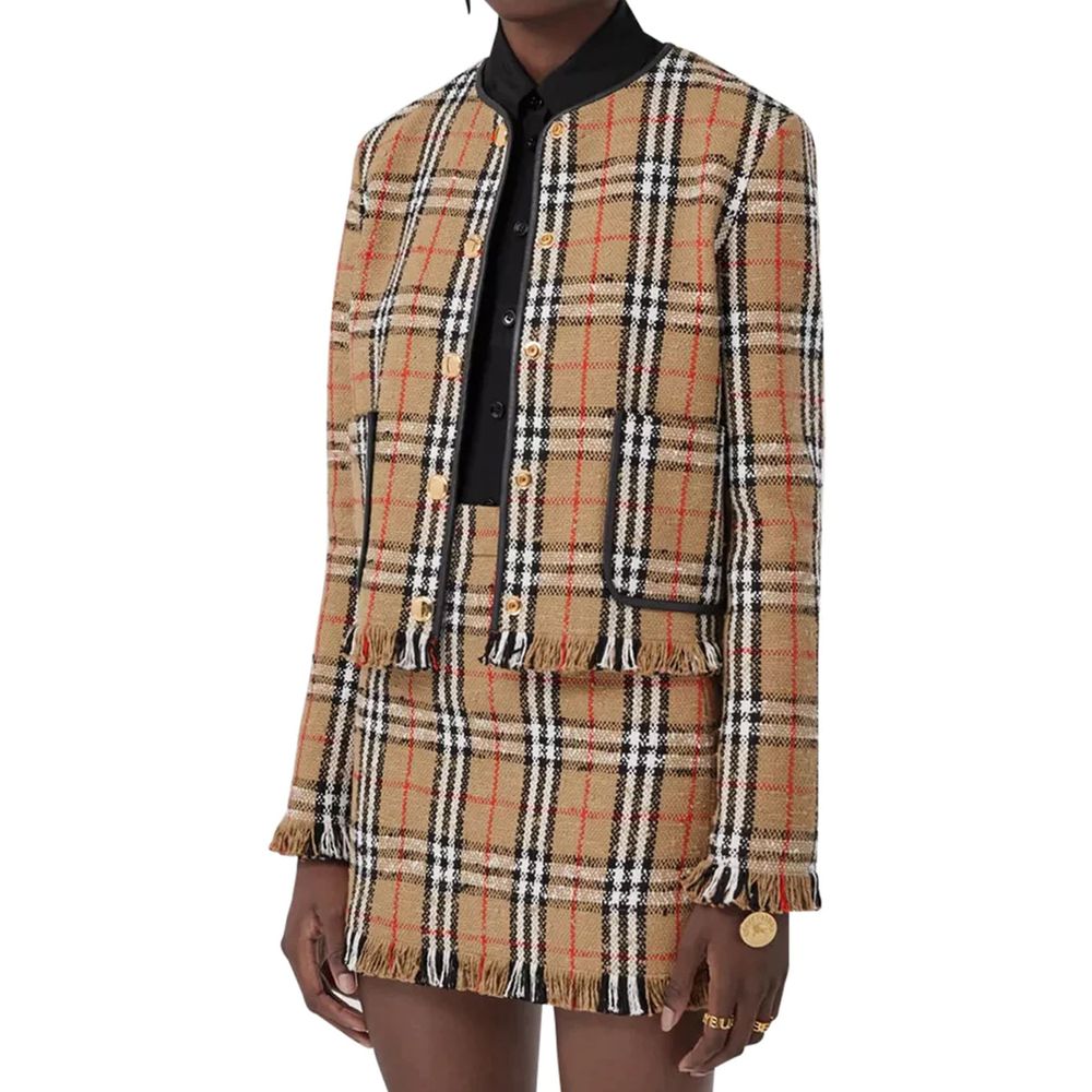 Burberry Vintage Karo-Motiv Jacke
