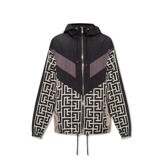 Balmain Schwarze Nylon-Jacke