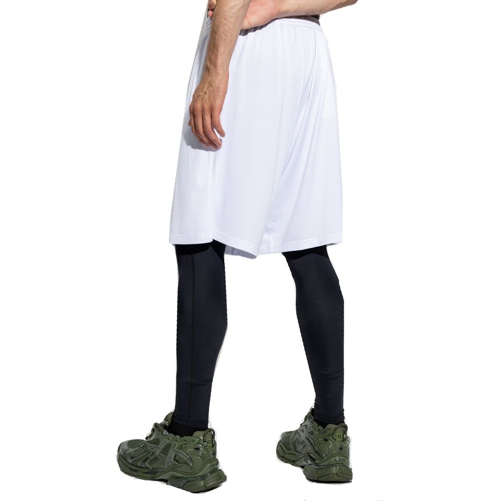 Balenciaga Weiße Bermuda-Shorts aus Polyester
