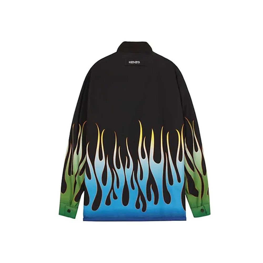 Kenzo Jacke mit Flammendruck und Wendefunktion