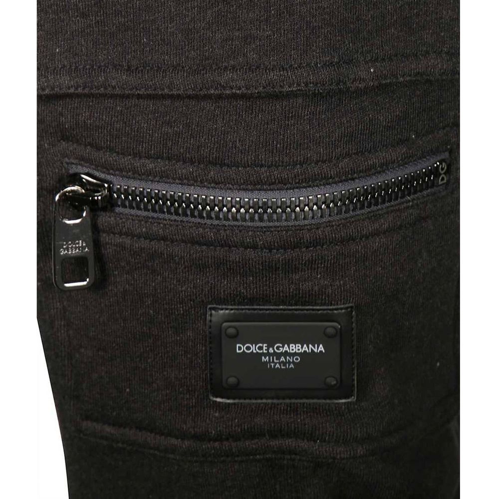 Dolce & Gabbana Graue Baumwoll-Cargo-Hose
