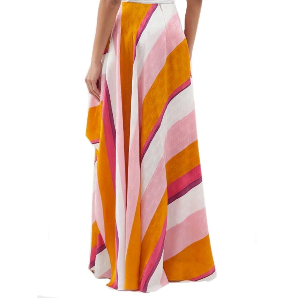 Fendi Ff Color-Block Drapierte Hose
