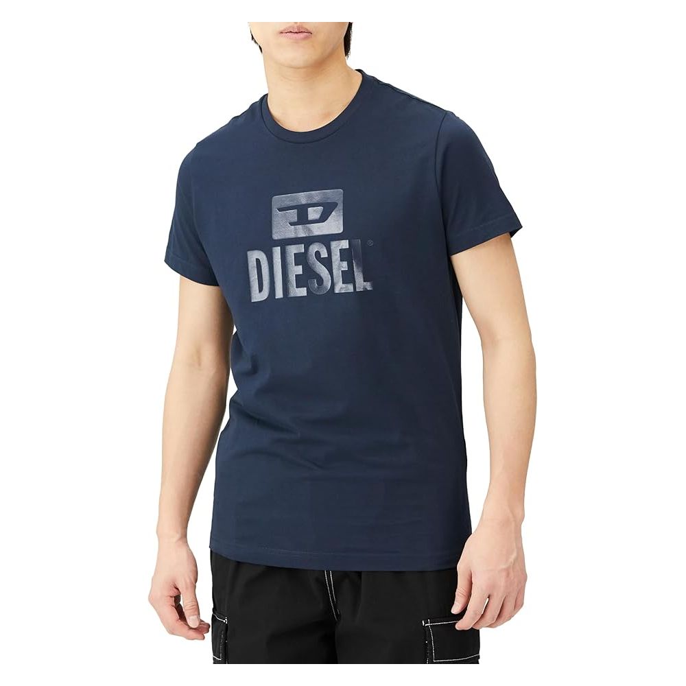 Diesel T-Shirt aus blauer Baumwolle