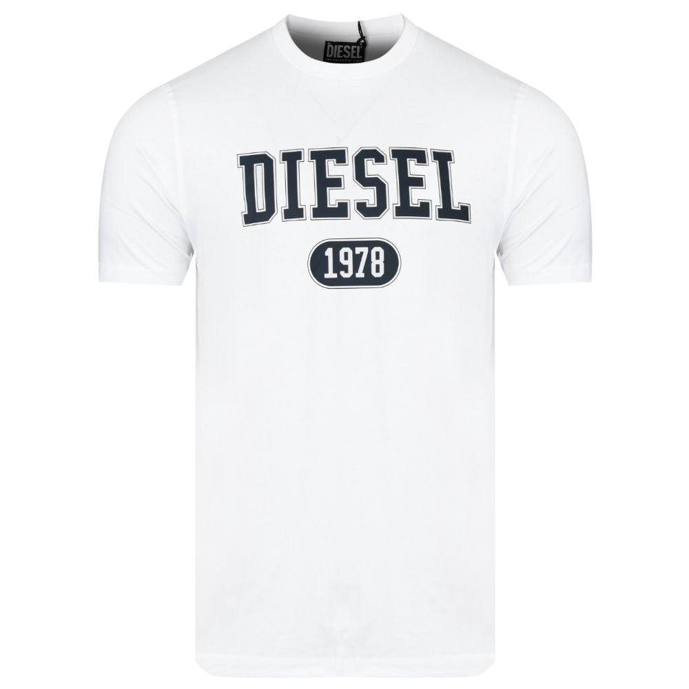 Diesel T-Shirt aus weißer Baumwolle