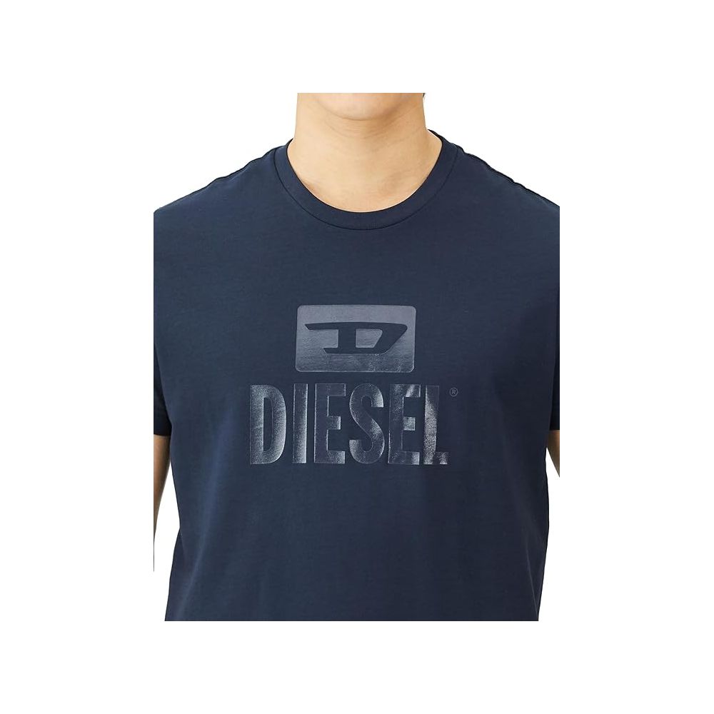 Diesel T-Shirt aus blauer Baumwolle