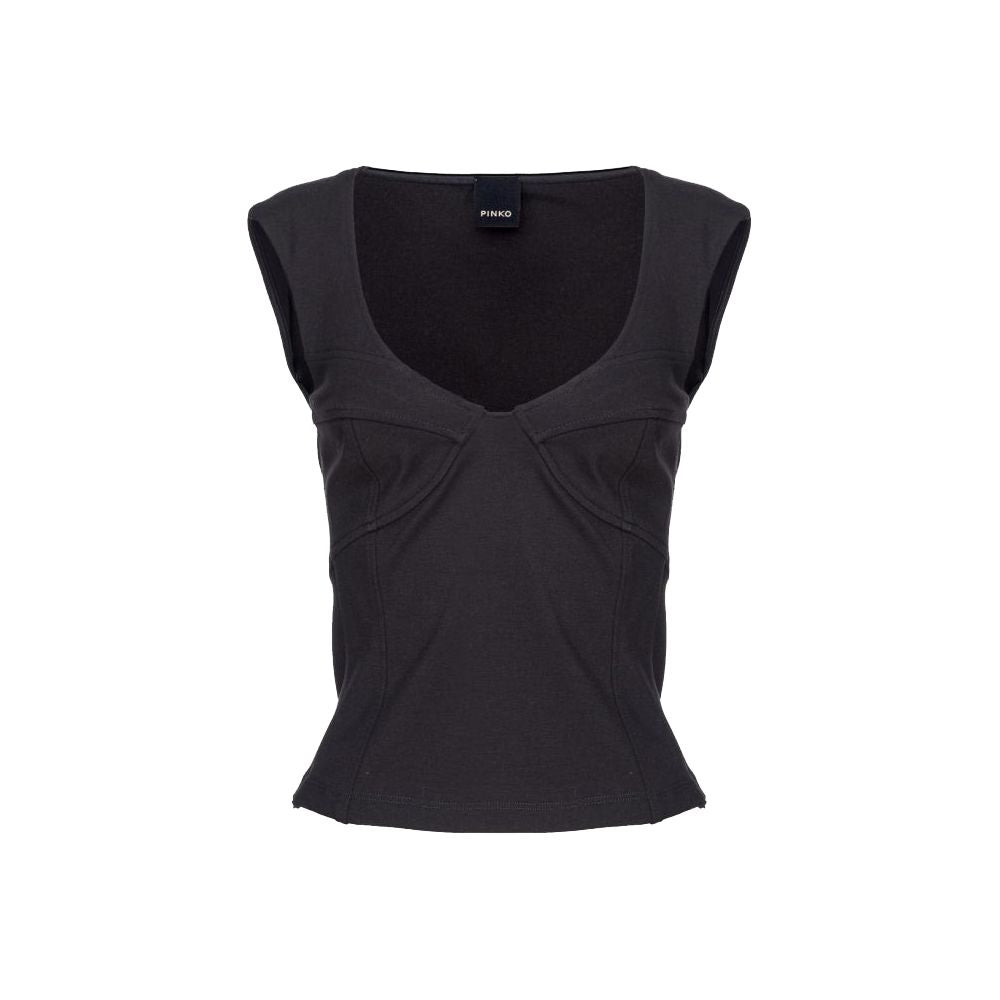 PINKO Schwarze Viskose-Oberteile &