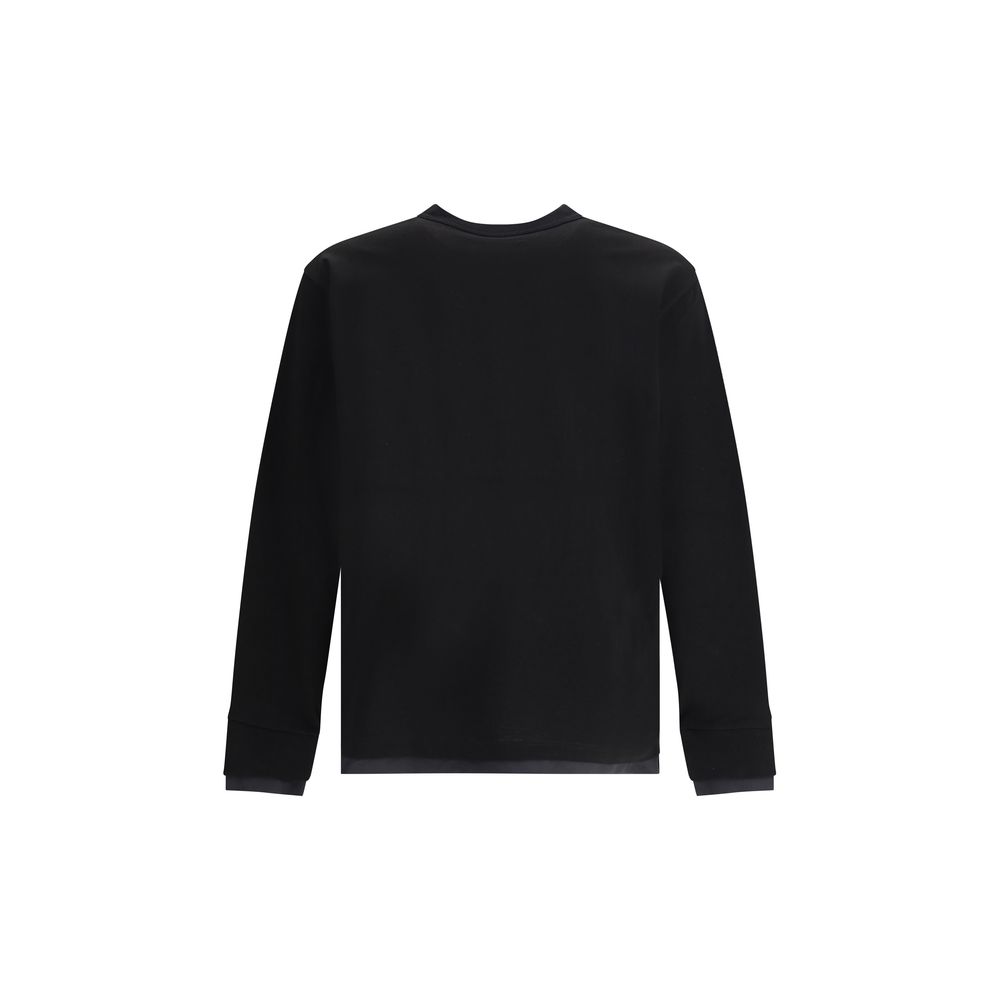 Sacai Baumwoll-Jersey mit langen Ärmeln