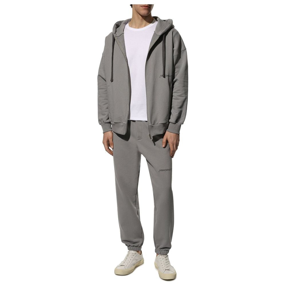 Hinnominate Graues Baumwoll-Sweatshirt mit Kapuze für Männer