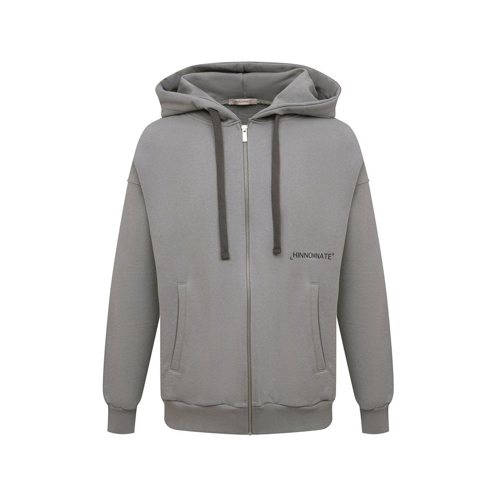 Hinnominate Graues Baumwoll-Sweatshirt mit Kapuze für Männer