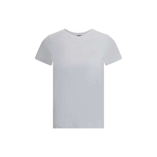 PINKO Weißes Baumwoll-T-Shirt