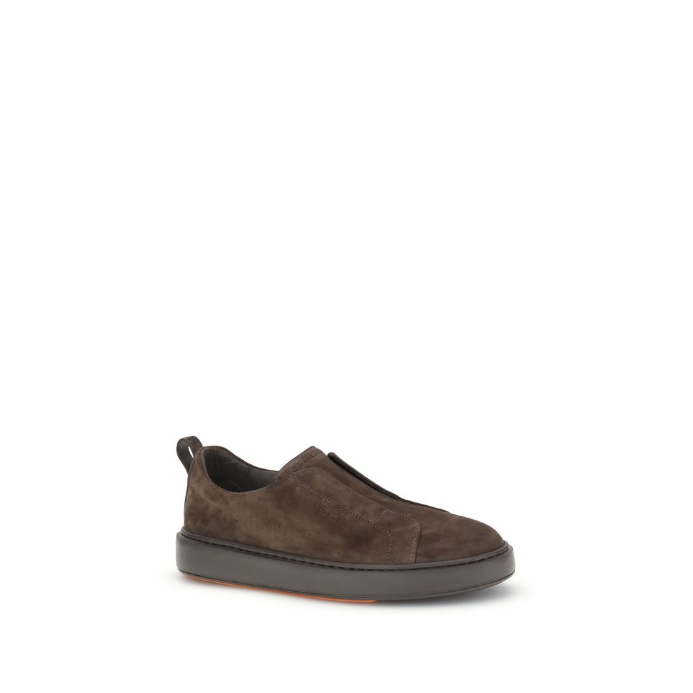 Santoni Slipper aus Wildleder