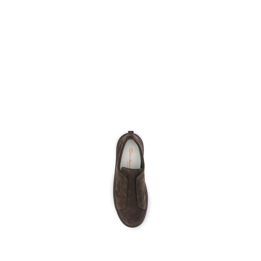 Santoni Slipper aus Wildleder