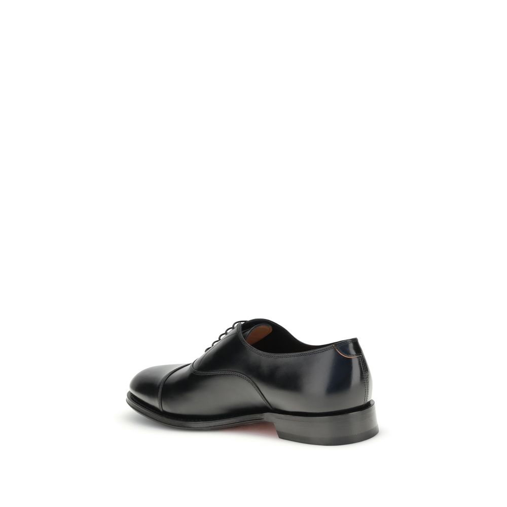 Santoni Leder-Schnürschuhe