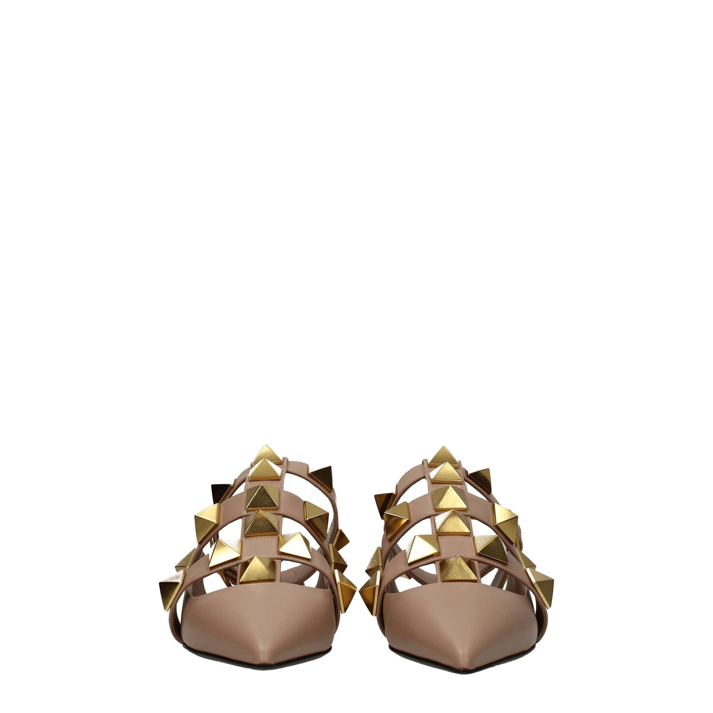 Valentino Garavani Flache Sandalen aus rosa Leder