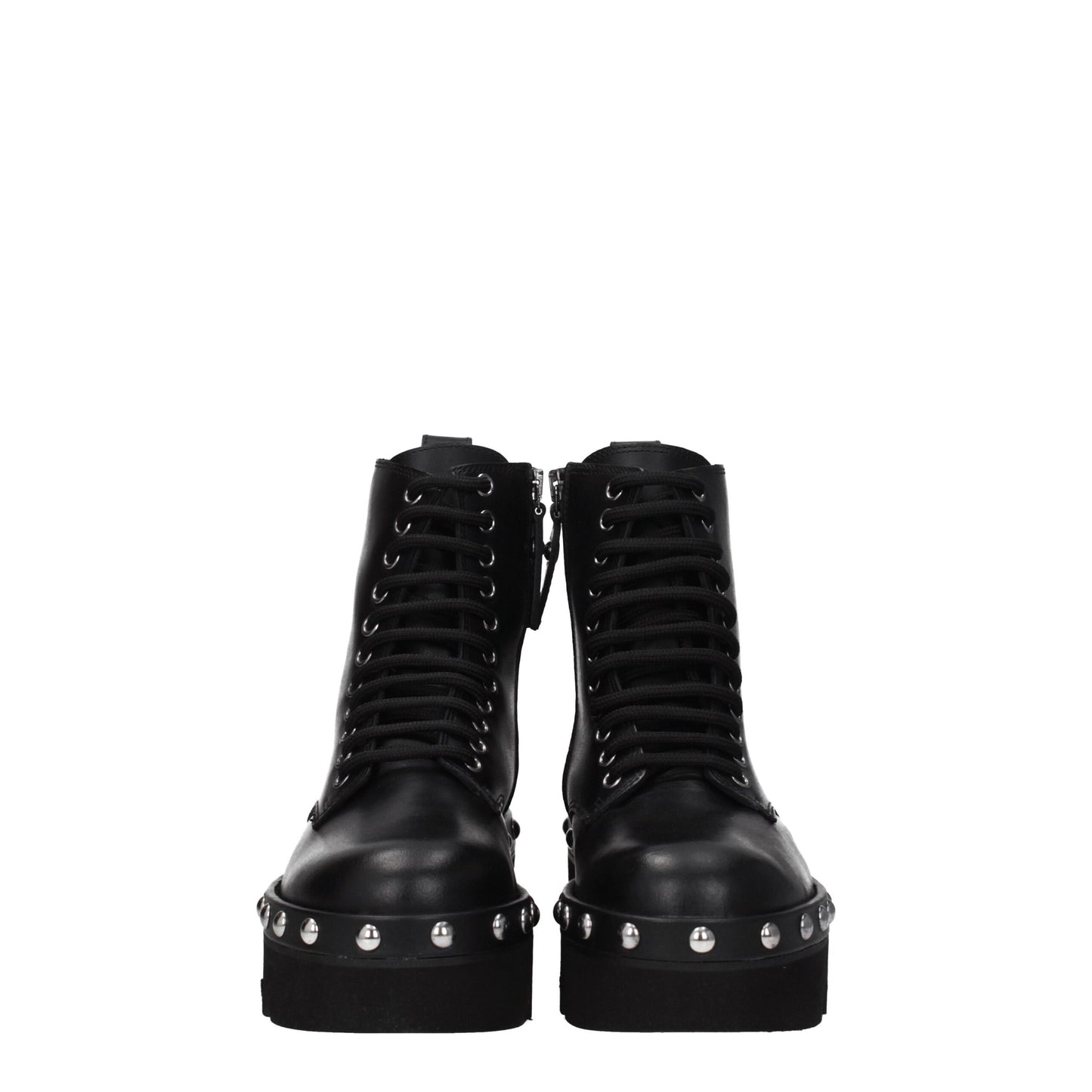 Furla Schwarze Lederstiefeletten
