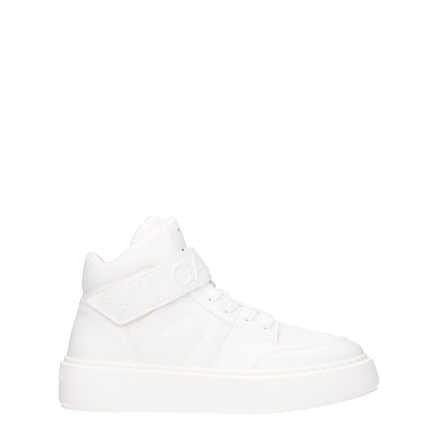 Ganni Weiße Leder-High-Tops