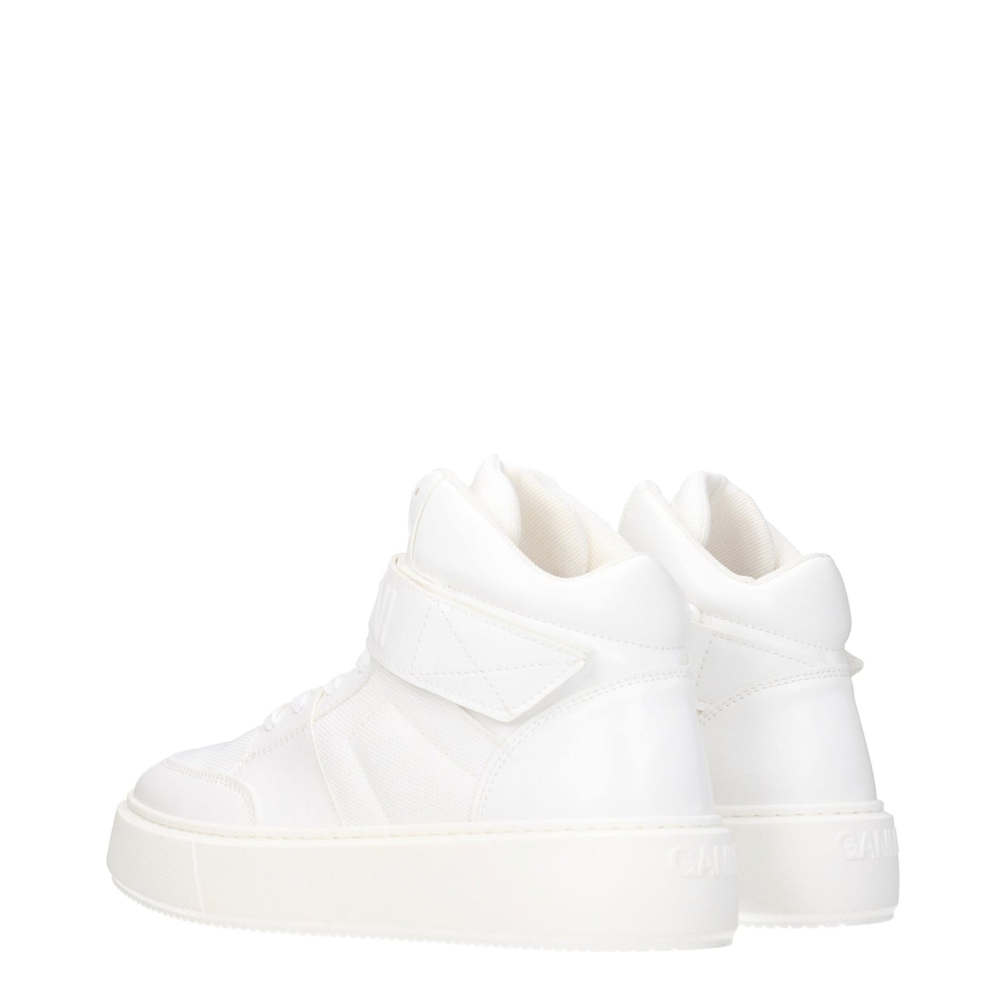 Ganni Weiße Leder-High-Tops