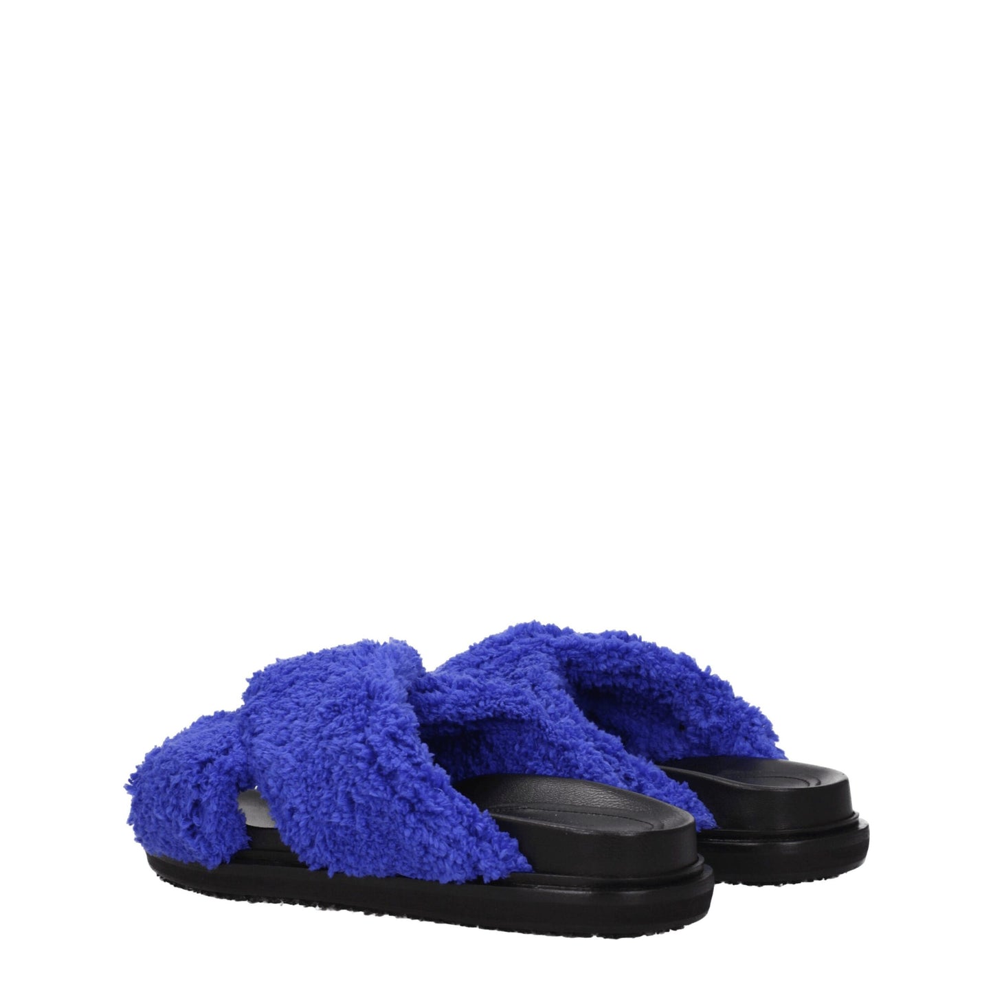 Marni Lila Stoffpantoffeln Sandalen