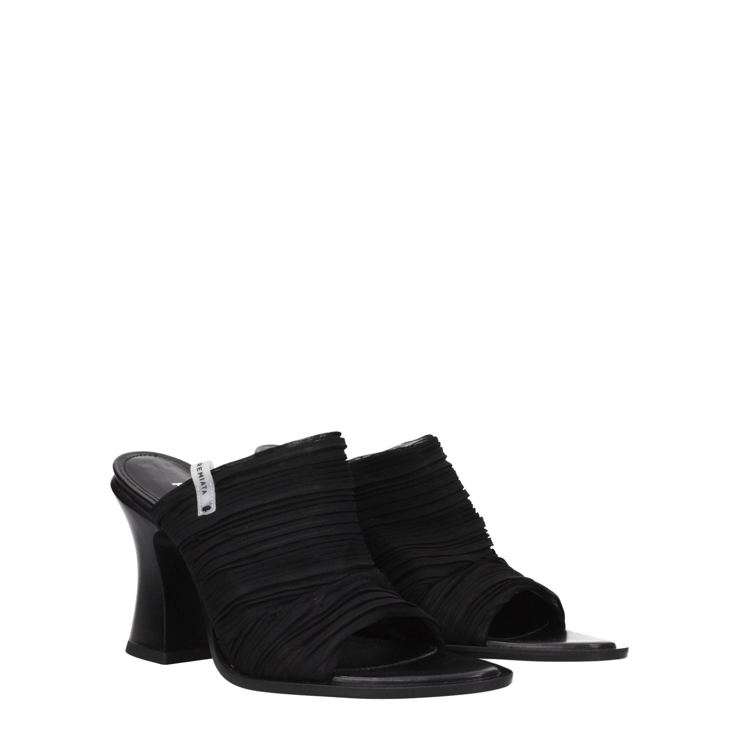 Premiata Schwarze Stoff-Plateaus