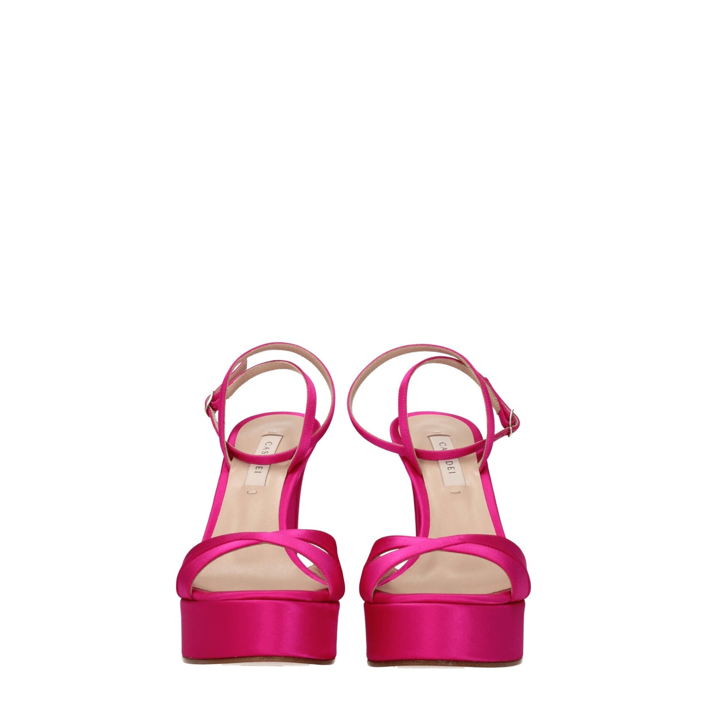 Casadei Rosa Satin-Plateaus