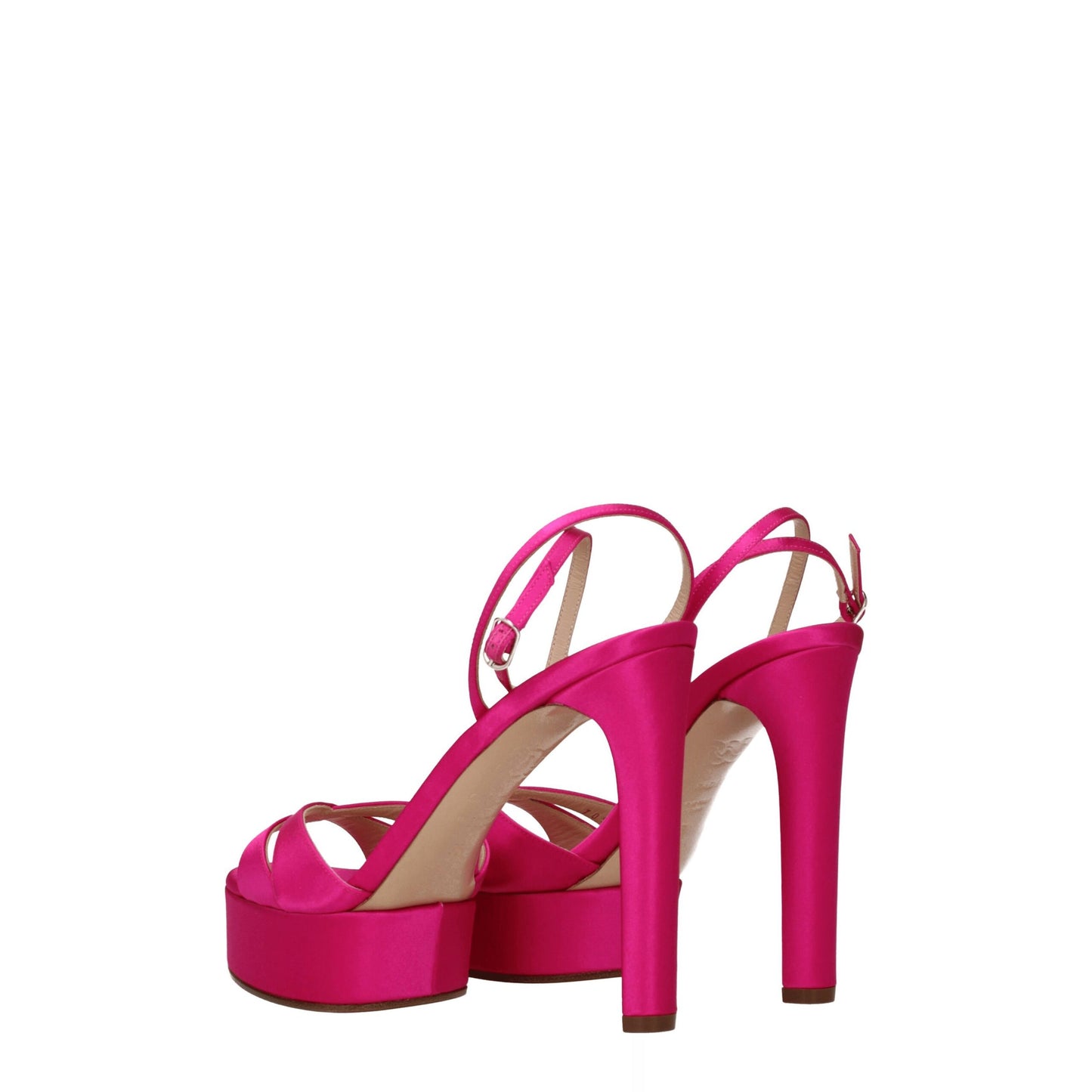Casadei Rosa Satin-Plateaus