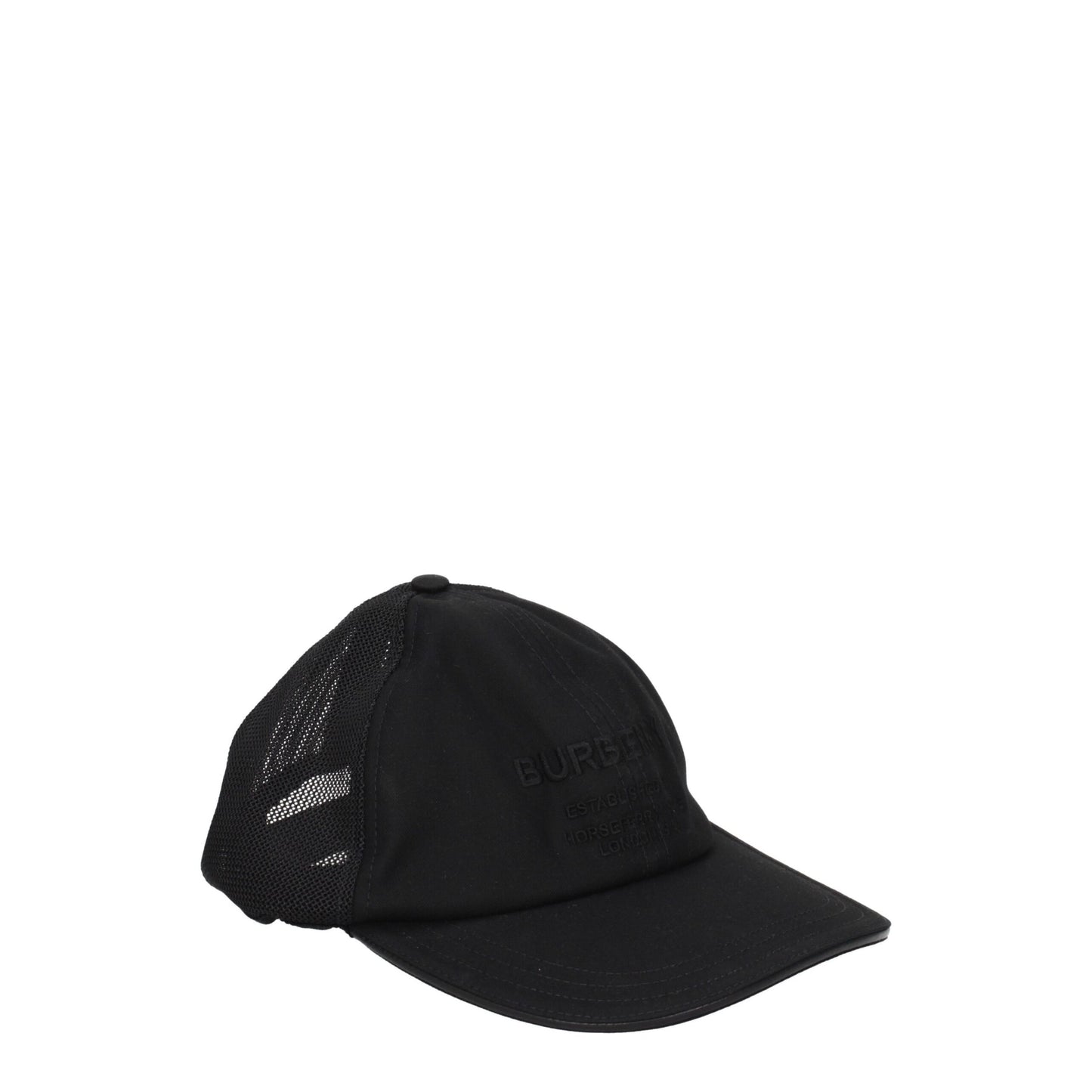 Burberry Schwarze Baumwollmützen (Baseballmütze)