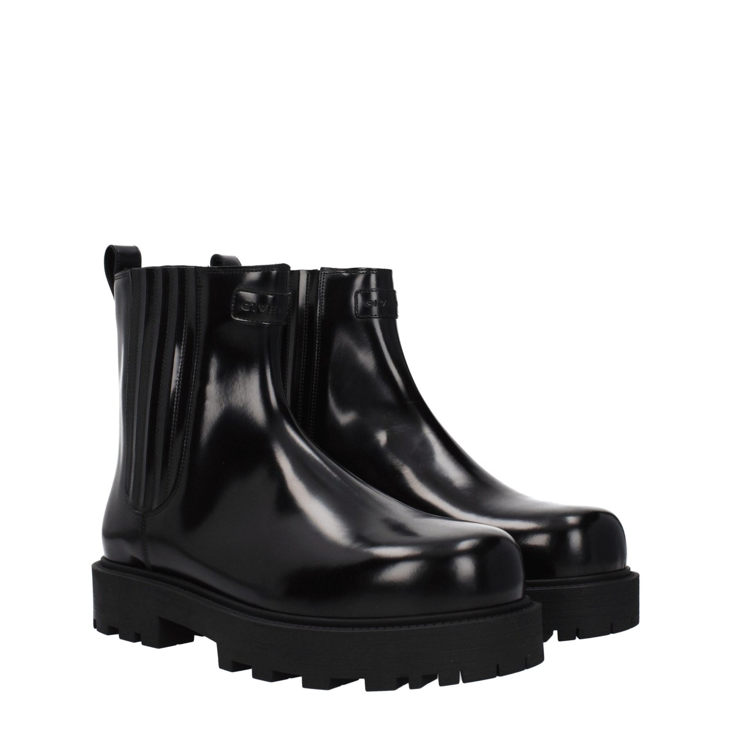 Givenchy Schwarze Lederstiefeletten
