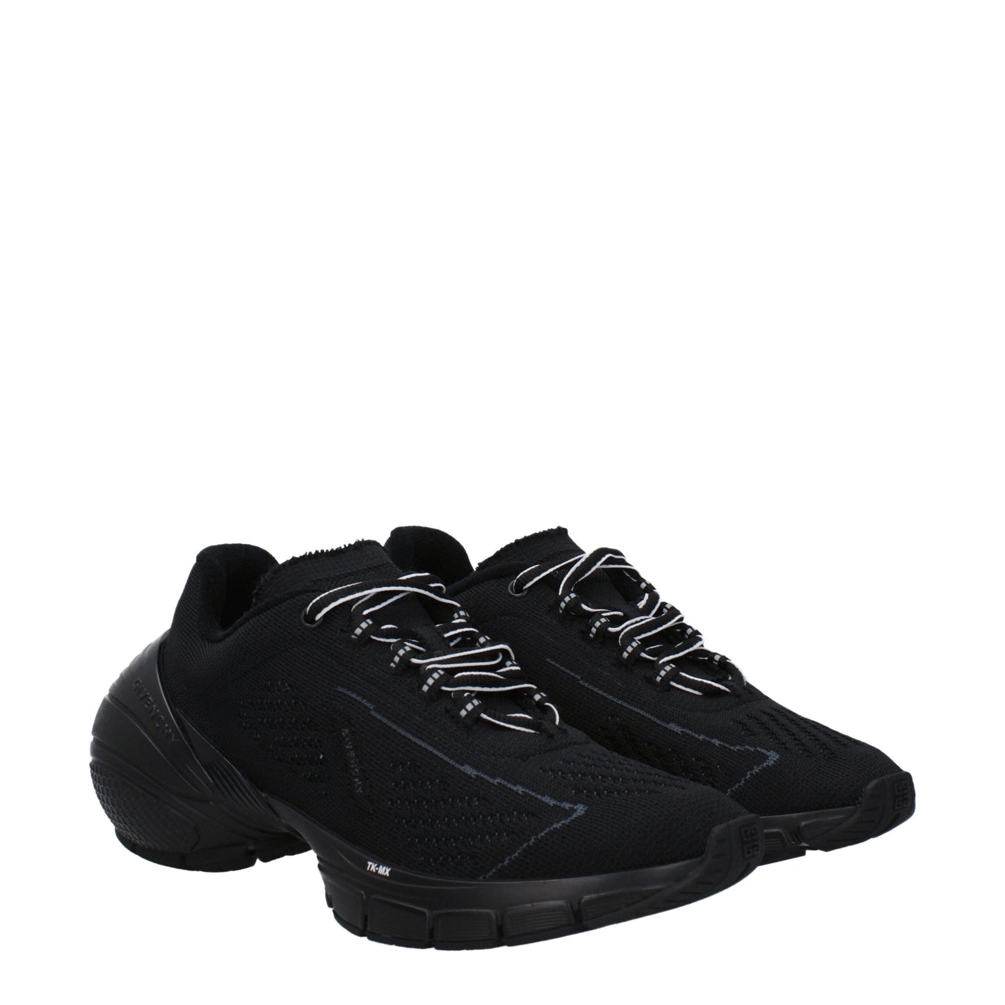 Givenchy Schwarzer Stoff Sportliche Turnschuhe