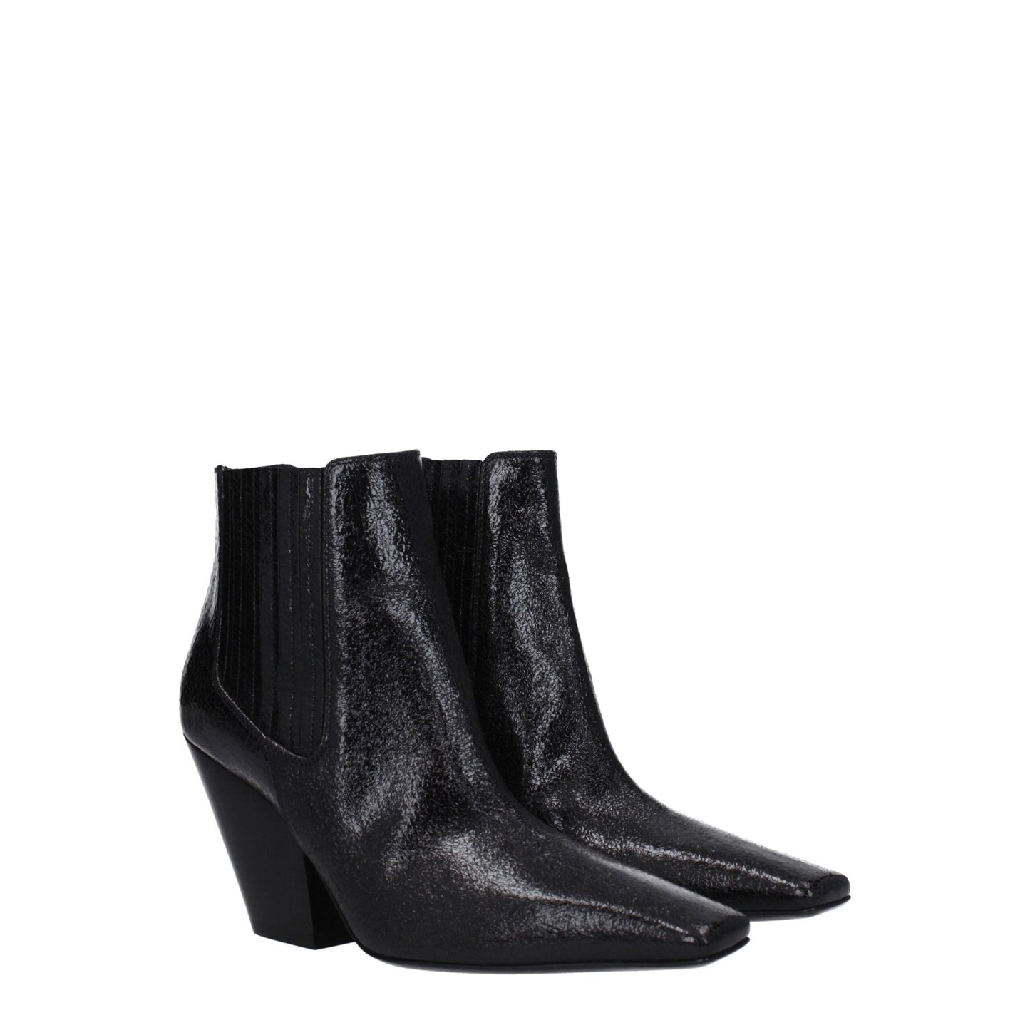 Casadei Schwarze Lederstiefeletten
