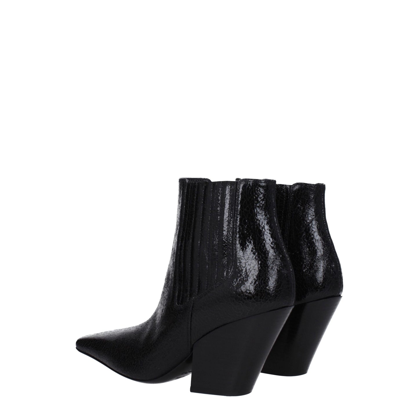 Casadei Schwarze Lederstiefeletten