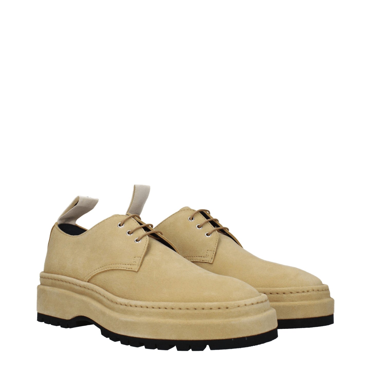 Jacquemus Beige Leder Oxfords und Derbies
