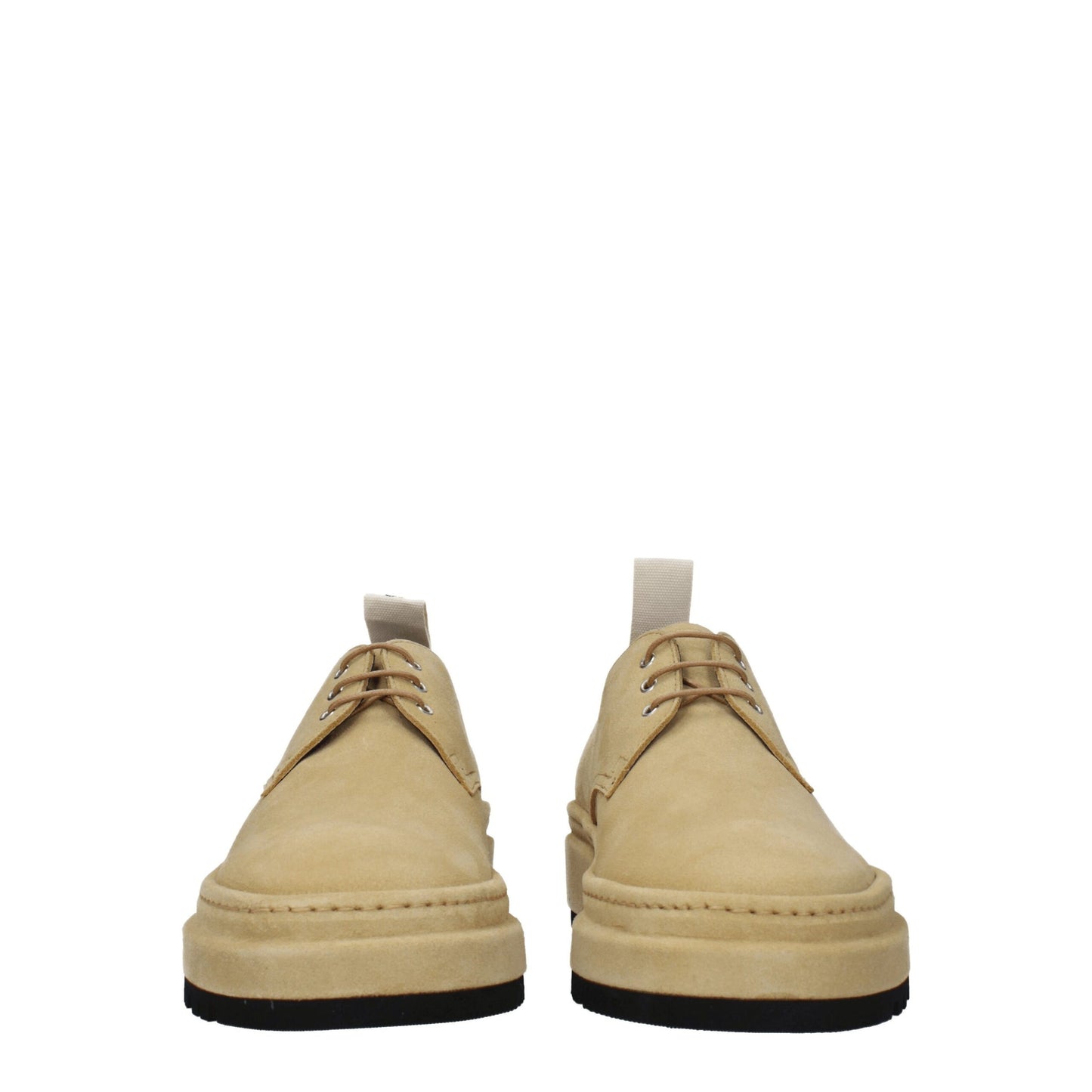 Jacquemus Beige Leder Oxfords und Derbies