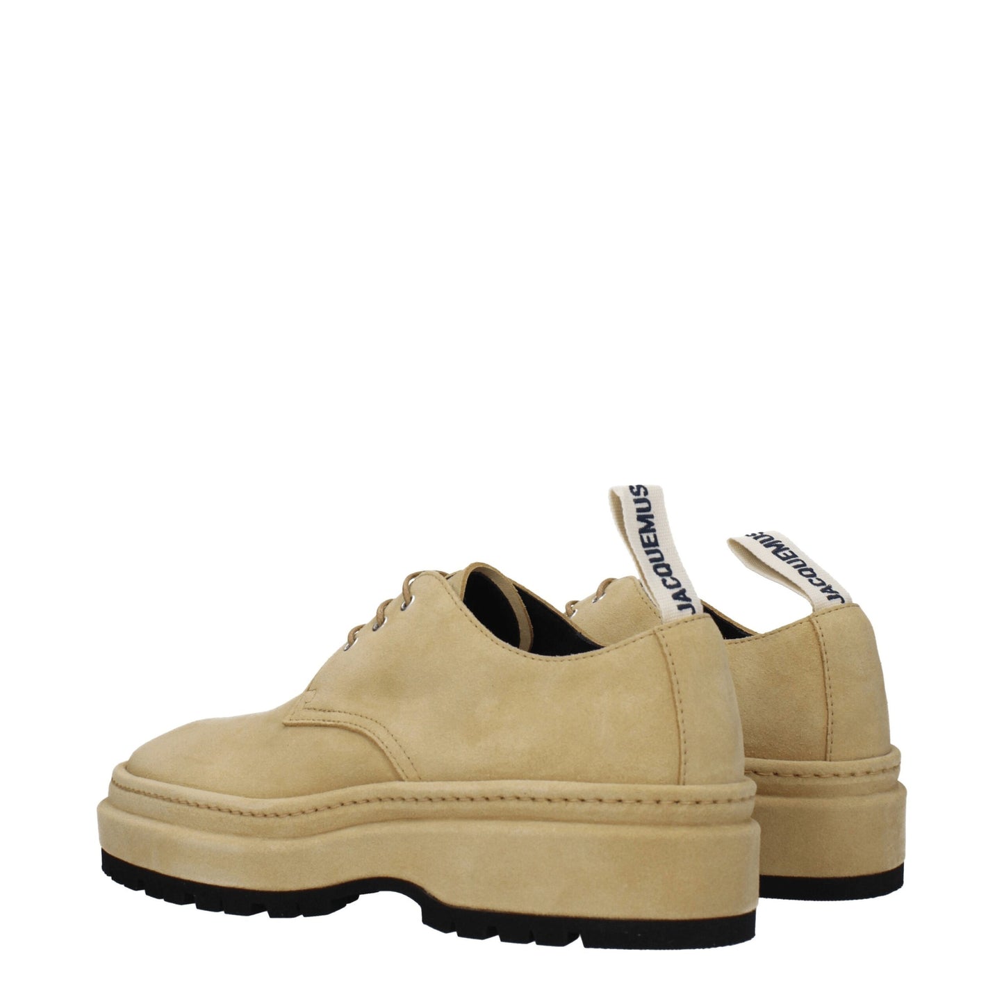 Jacquemus Beige Leder Oxfords und Derbies