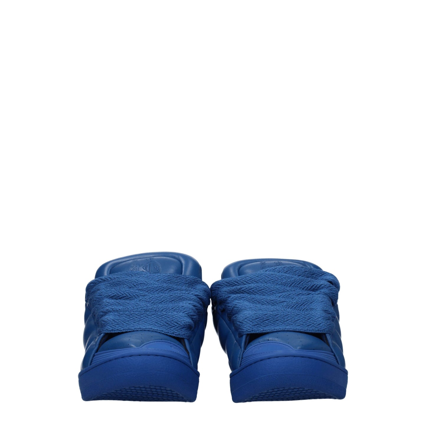 Lanvin Blaue Leder-Low Tops