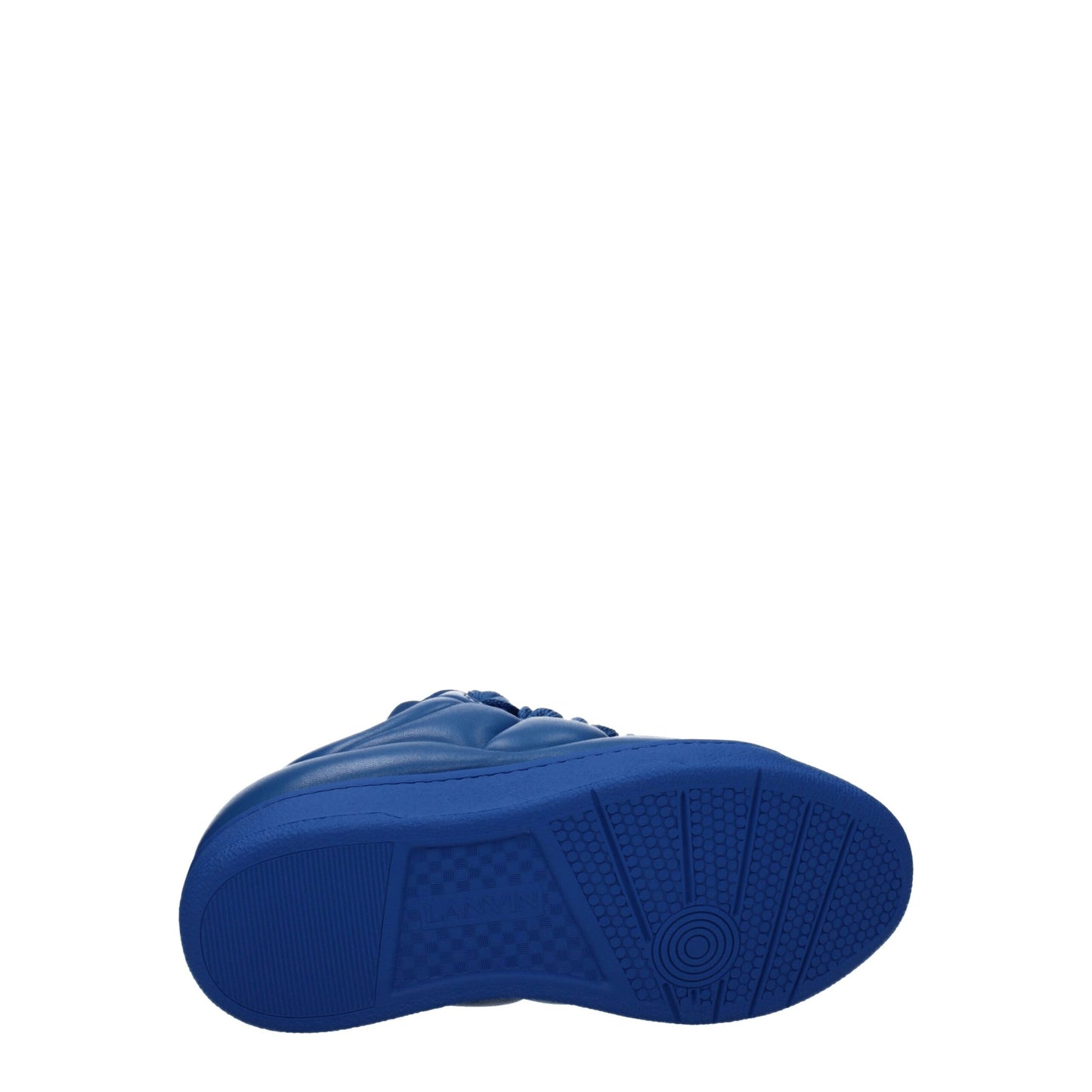 Lanvin Blaue Leder-Low Tops