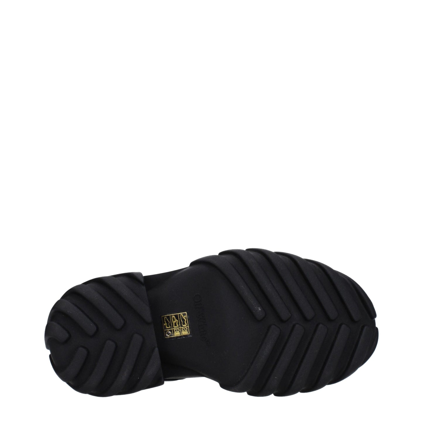 Off-White Schwarze Lederstiefeletten