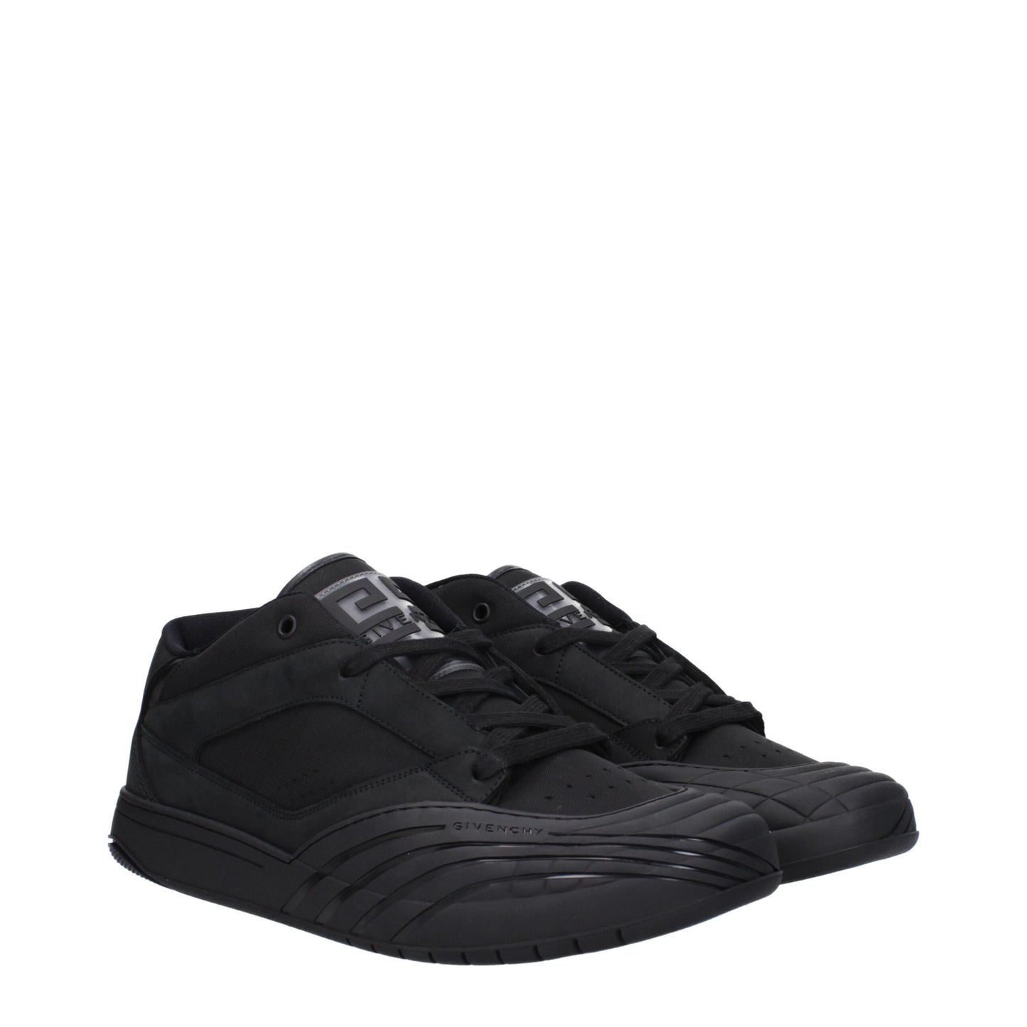 Givenchy Schwarzer Stoff Low Tops