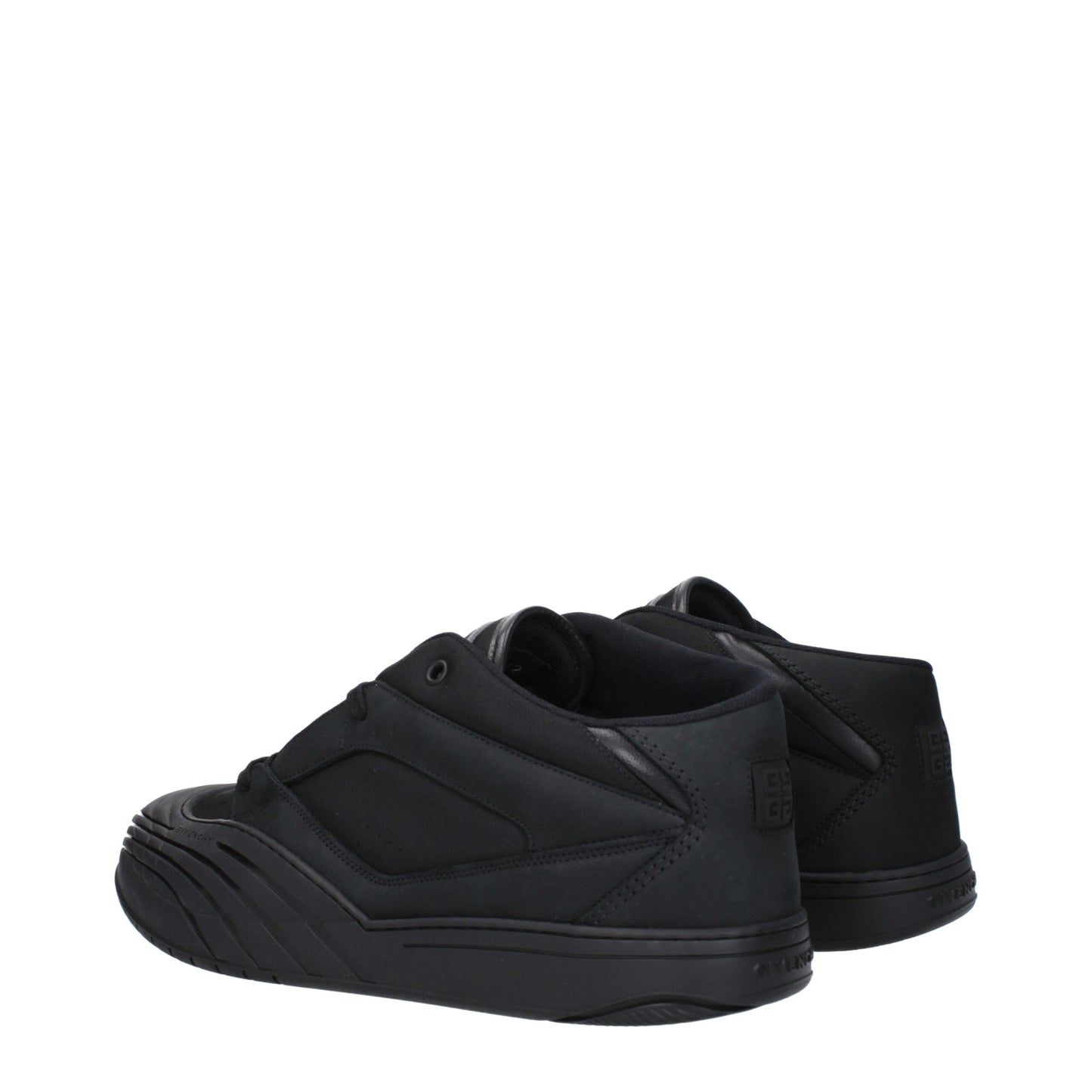 Givenchy Schwarzer Stoff Low Tops