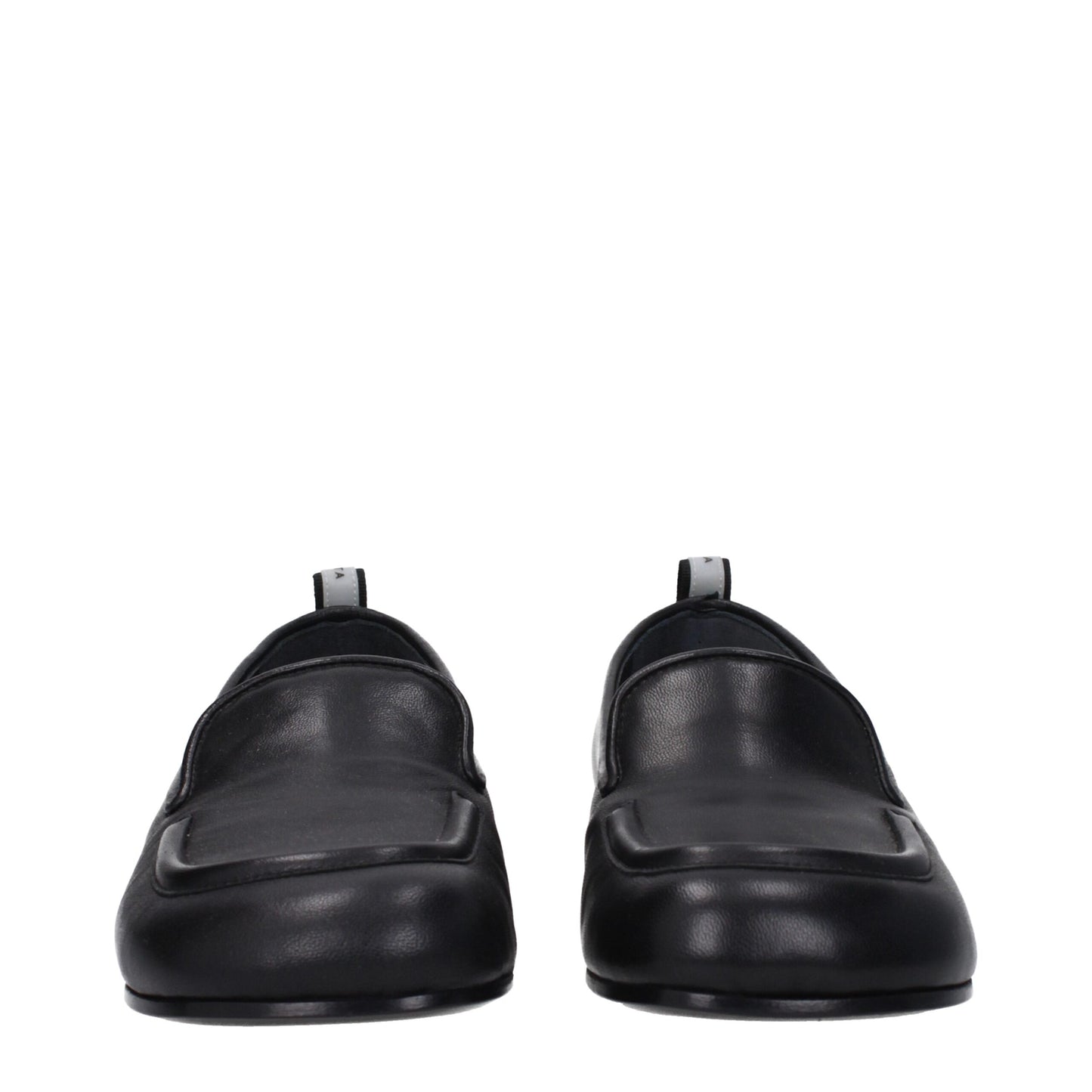 Premiata Schwarze Leder Slipper