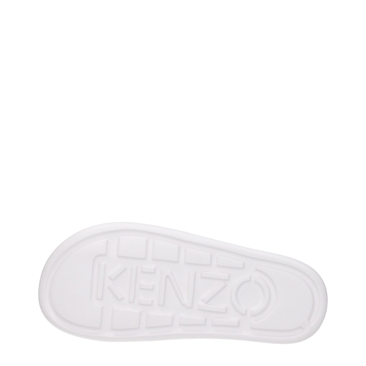 Kenzo Weiße Baumwollpantoffeln Sandalen